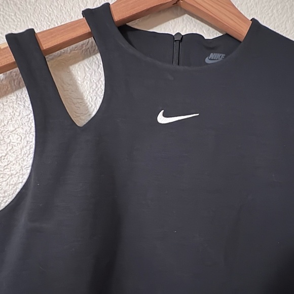 Nike Black Sleeveless Bodysuit NWT
Size M. Cute shoulder cutout detail. Stretchy - Picture 3 of 16